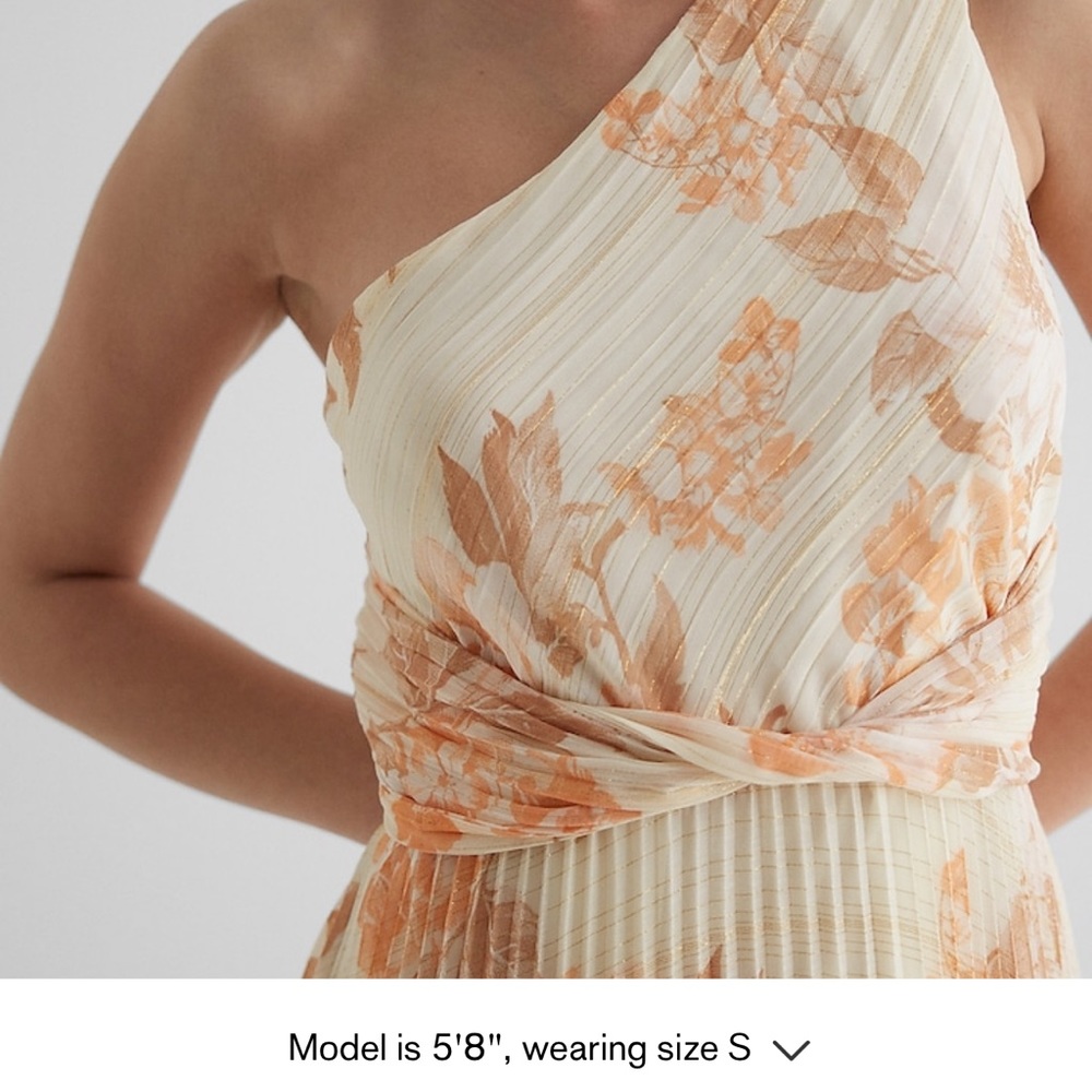 Express One Shoulder Maxi Dress - New With Tags XS Floral